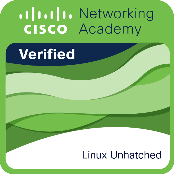 Cisco Linux Unhatched Credly badge